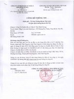 Góp vốn thành lập công ty cổ phần đầu tư APEC Túc Duyên