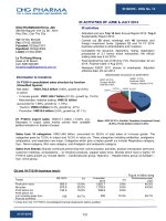 Bản tin IR kỳ 12 - 2014 - DHG PHARMA IR News DHG No. 12