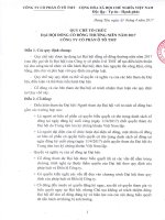 6. Quy chế tổ chức Đại hội đồng cổ đông thường niên năm 2017.