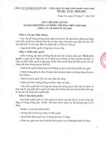 TÀI LIỆU HỌP ĐẠI HỘI ĐỒNG CỔ ĐÔNG THƯỜNG NIÊN NĂM 2015 Q QC bieu quyet