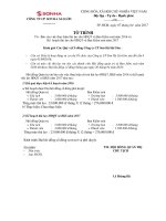 SHA To trinh thu lao HDQT va BKS SHA 2017