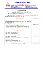 - Chương trình tổ chức ĐHCĐ 2017