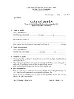 1 uy quyen du hop dai hoi co dong bat thuong