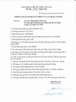 TB giao dich ban cp TMT cua o Do Manh Tuan Uy vien HDQT