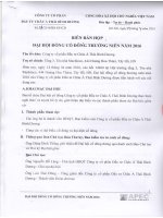 Biên bản họp ĐHĐCĐ thường niên năm 2016