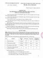 Nghi quyet DHDCD thuong nien nam 2012   TMT