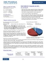 Bản tin IR kỳ 8- 2013 - DHG PHARMA Ban tin IR DHG ky 8