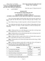 Nghi quyet Dai hoi dong co dong PTSC Thanh Hoa 2017