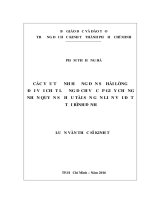 Các yếu tố ảnh hưởng đến sự hài lòng đối với chất lượng dịch vụ cấp giấy chứng nhận quyền sở hữu tài sản gắn liền với đất tại tỉnh bình định 