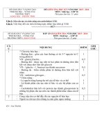 Đề kiểm tra sinh 10 ( 15 phút )