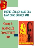 Đường lối cách mạng Chương 4: Đường lối công nghiệp hóa