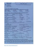 KSCL anh 9 lần 1 vĩnh tường 2017 2018 