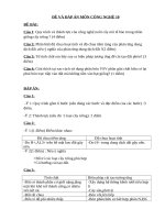 ĐỀ và đáp án môn CÔNG NGHỆ 10