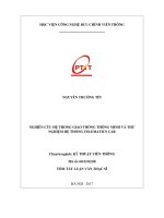 Nghiên cứu hệ thống giao thông thông minh và thử nghiệm hệ thống Telematics car (tt)
