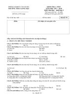 KIỂM TRA 1 TIẾT 2017-2018 LẦN 1 ĐỀ 2