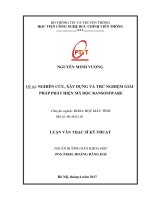 Nghiên cứu, xây dựng và thử nghiệm giải pháp phát hiện mã độc ransomware (LV thạc sĩ)