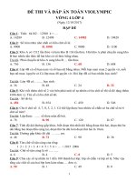 ĐỀ THI VÀ ĐÁP ÁN VÒNG 4 TOÁN VIOLYMPIC LỚP 4 (2017 – 2018)