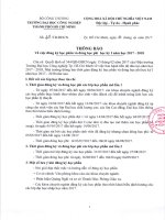 Thông báo V v đăng ký học phần và đóng học phí học kỳ I năm học 2017-2018 | IUH - Trường Đại học Công nghiệp TP.HCM