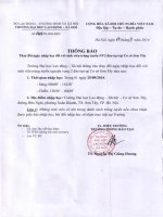 TB doi ngay nhap hoc CS SonTay TS 2014 CV đi số 1414