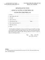 Thông báo xét tuyển bổ sung lớp Kỹ sư tài năng An ninh thông tin đợt 2 năm 2014 | Cổng thông tin đào tạo