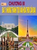 Bài 7. Những thành tựu văn hoá thời cận đại