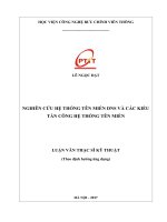 Nghiên cứu hệ thống tên miền DNS và các kiểu tấn công hệ thống tên miền (LV thạc sĩ)