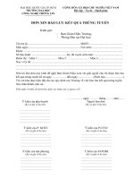 mau 08 don xin bao luu ket qua tuyen sinh