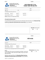 Trường Đại học Bách Khoa ĐHQG-HCM | PDT - BIỂU MẪU DÀNH CHO SINH VIEN (CQ)