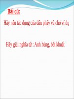 Tuần 10. Ôn tập Giữa Học kì I