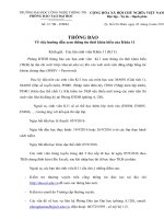 ve viec huong dan xem thong tin thoi khoa bieu k11