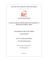 Kĩ thuật nghe lén Sniffer trên mạng internet và phương pháp phòng chống (LV thạc sĩ)