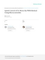 ĐIỀU KHIỂN TỐC ĐỘ ĐỘNG CƠ DC BẰNG PHƯƠNG PHÁP ĐIỀU CHẾ ĐỘ RỘNG XUNG SỬ DỤNG VI ĐIỀU KHIỂN