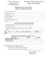 don dang ky xet tuyen cac ct db