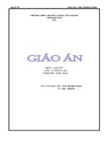 Giáo án lịch sử  nâng cao lớp 11 
