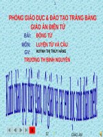 Tuần 9. Động từ