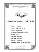 Thể dục: Bật xa 40-50cm (5-6 tuổi)