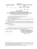 II 20 Giay de nghi cap lai GCN ĐKDN, ĐKHĐ.doc