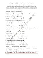 bài toán trắc nghiệm hình học chuyên đề tích vô hướng dạng file PDF