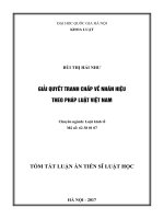 Giải quyết tranh chấp về nhãn hiệu theo pháp luật việt nam (tt) 