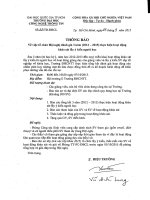 Phòng TTPC-ĐBCL thông báo về việc tổ chức Hội nghị đánh giá 3 năm (2012 - 2015) thực hiện hoạt động khảo sát lấy ý kiến người học | Cổng thông tin đào tạo