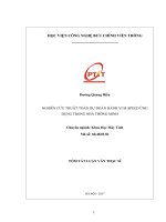 Nghiên cứu thuật toán dự đoán hành vi mspeed ứng dụng trong nhà thông minh (tt)