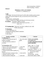 Giao an  anh 7 tuan 8 