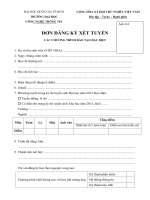 don dang ky xet tuyen bo sung khoa 2013