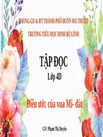 Tuần 9. Điều ước của vua Mi-đát