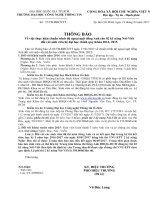 Thông báo Về việc thực hiện chuẩn trình độ ngoại ngữ tiếng Anh cho 02 kỹ năng Nói-Viết đối với sinh viên hệ đại học chính quy Khóa 2014, 2015 | Cổng thông tin đào tạo