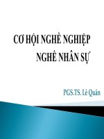 Chia sẻ bài giảng: Cơ hội nghề nghiệp nghề nhân sự
