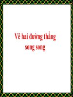 Vẽ hai đường thẳng song song