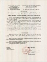 Quyết định thôi học, tạm dừng học tập, chuyển ngành, tạm dừng học tập năm học 2013-2014 nhập học lại | Cổng thông tin đào tạo