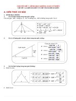 CHUYÊN ĐỀ thể tích khối đa diện