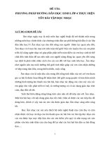 PHƯƠNG PHÁP HƯỚNG dẫn học SINH lớp 4 THỰC HIỆN tốt bài tập đọc NHẠC 